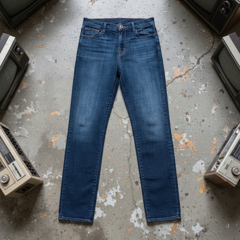 J Brand Maria High-Rise Skinny Jeans Storm